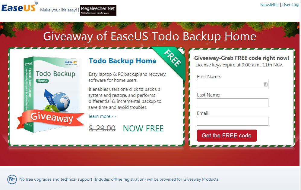 todo back up free licence for home giveaway