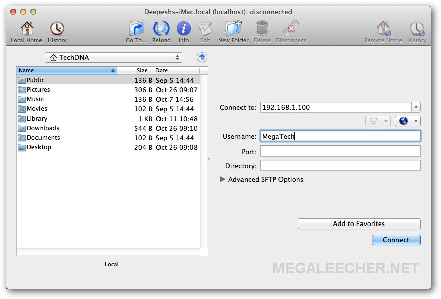 sftp and ftp for mac
