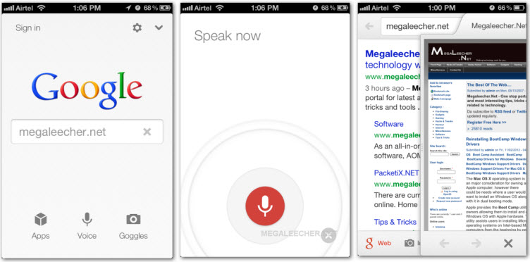 google voice search for mac