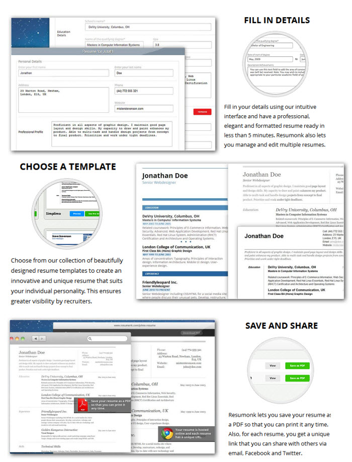 simple online resume maker