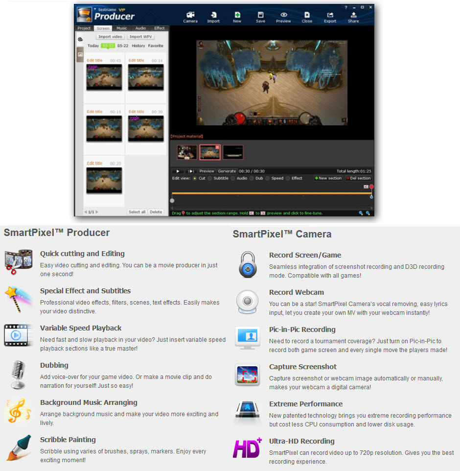 SmartPixel Free Video Editor