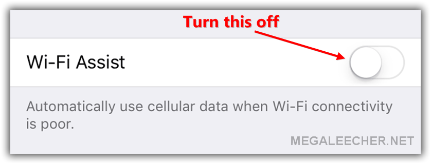 Apple iOS WiFi Assist