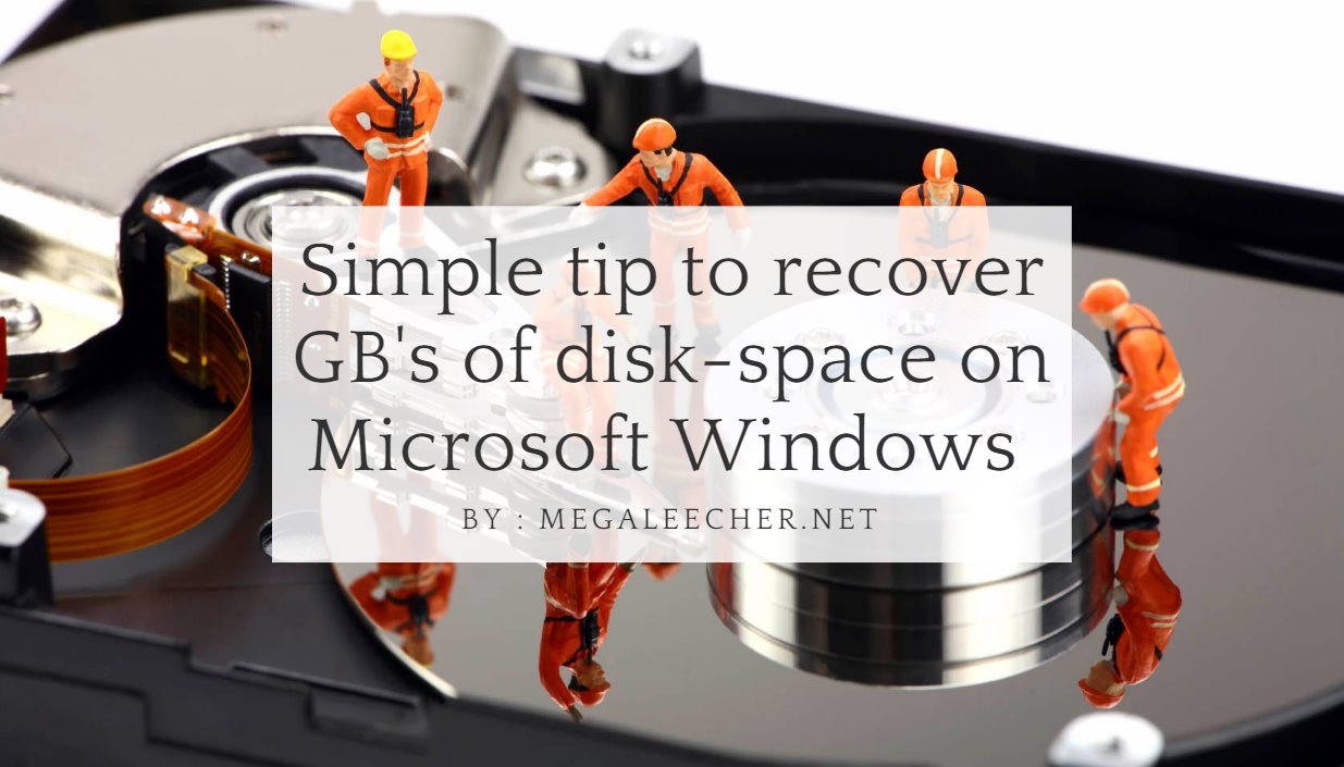 no more disk space delete windows