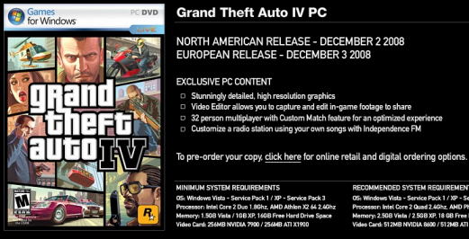 Vista Grand Theft Auto Iv
