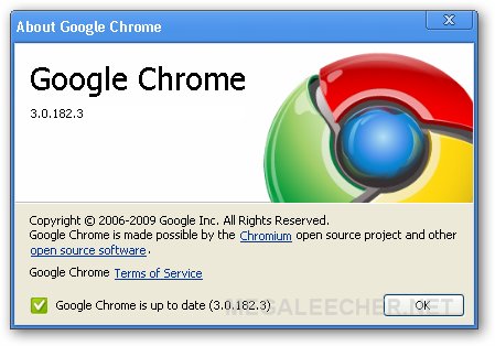 google chrome 3.0 above