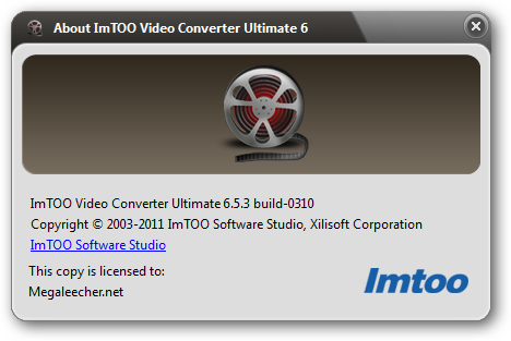 imtoo video converter ultimate 6 serial key
