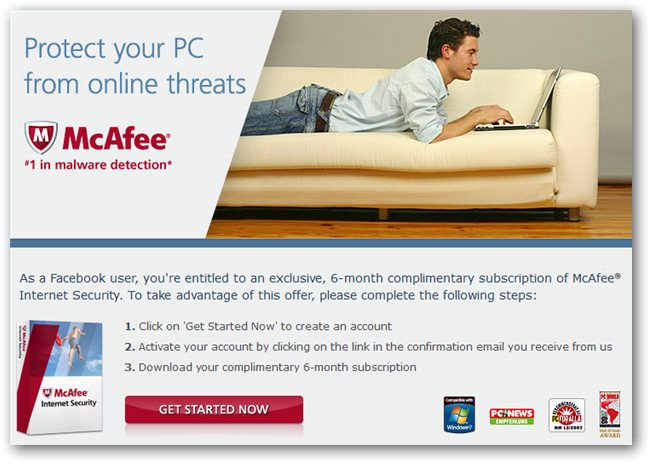 free mcafee internet security trial