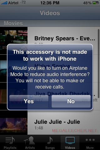 This Accessory Is Not Made To Work With iPhone Error Screen