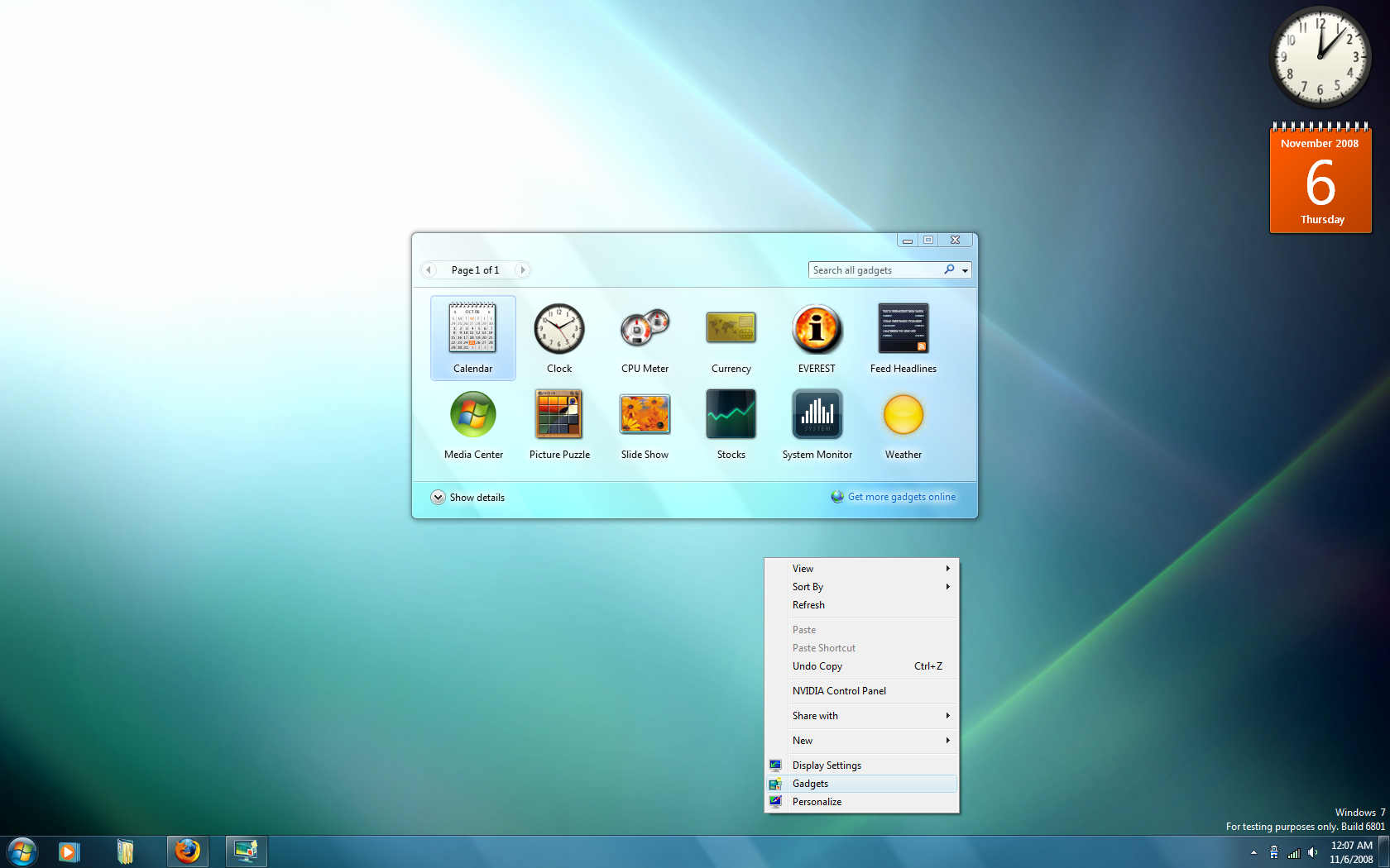 screenshots of windows 7