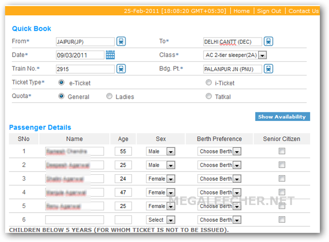 Railway Tatkal Ticket Booking software, free download For Pc