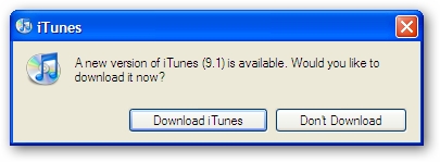 iTunes 9.1 Upgrade