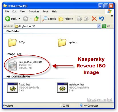 kaspersky usb rescue disk