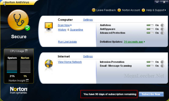 How to enter product key for norton antivirus