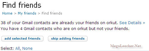 Orkut Invite Friends