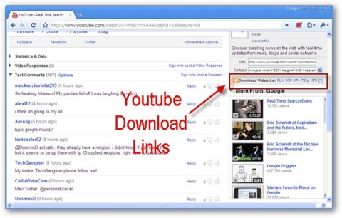 download youtube video extension